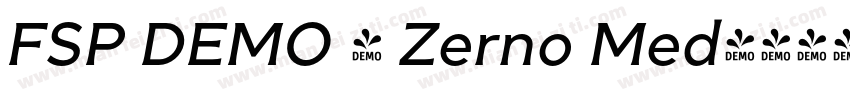 FSP DEMO - Zerno Med字体转换